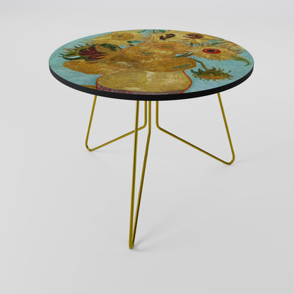 VASO CON DODICI GIRASOLI Tavolino 69