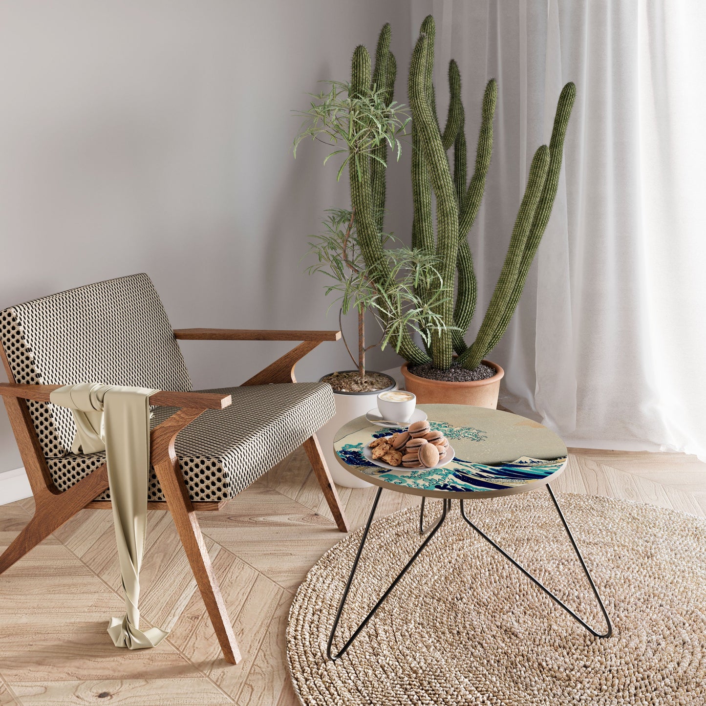 Tavolino da caffè piccolo THE GREAT WAVE