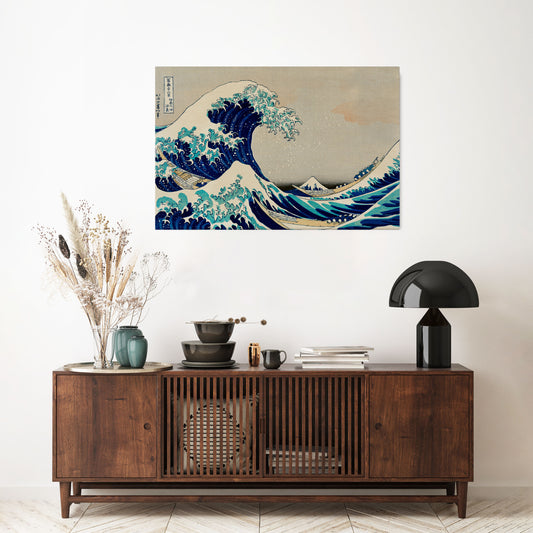 THE GREAT WAVE Stampa su tela orizzontale