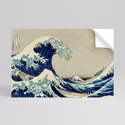 LA GRANDE ONDA Poster orizzontale staccabile e attaccabile