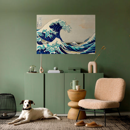LA GRANDE ONDA Poster orizzontale staccabile e attaccabile