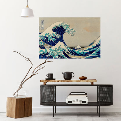 LA GRANDE ONDA Poster orizzontale staccabile e attaccabile