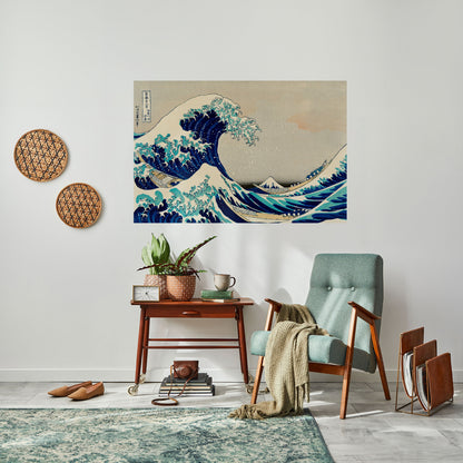 LA GRANDE ONDA Poster orizzontale staccabile e attaccabile