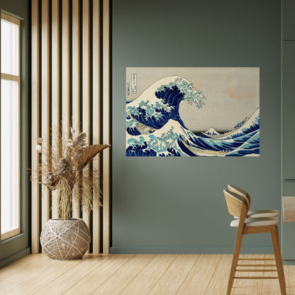 LA GRANDE ONDA Poster orizzontale staccabile e attaccabile