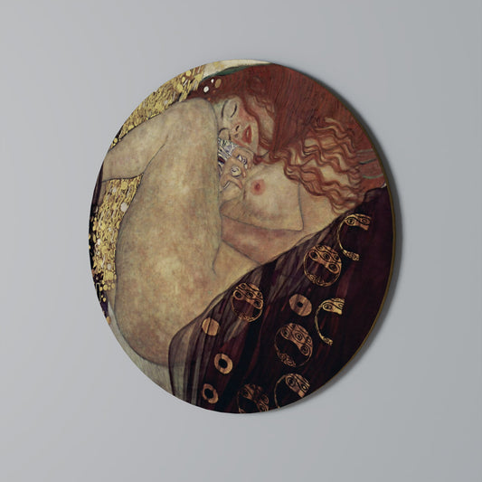 DANAE DI KLIMT Arte murale rotonda