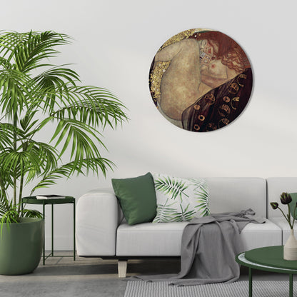 DANAE BY KLIMT Round Wall Art