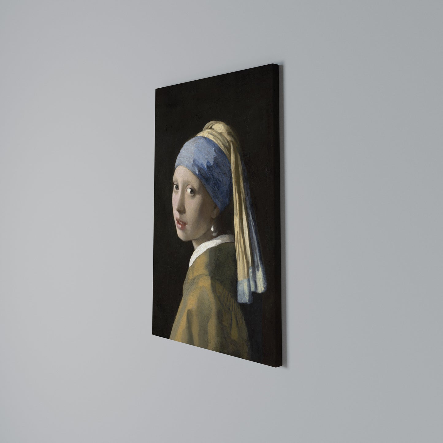 GIRL WITH A PEARL EARING Stampa su Tela Verticale