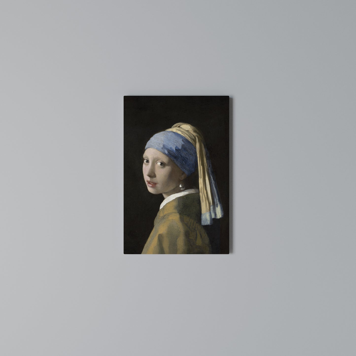 GIRL WITH A PEARL EARING Stampa su Tela Verticale