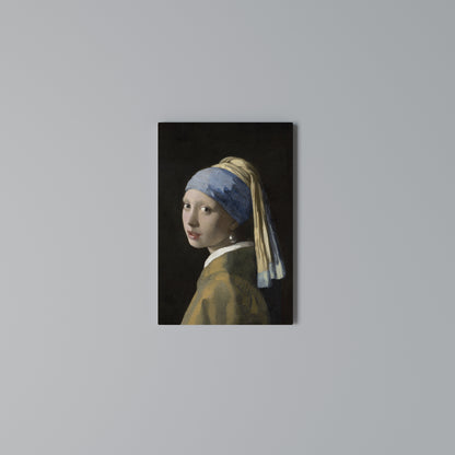GIRL WITH A PEARL EARING Stampa su Tela Verticale