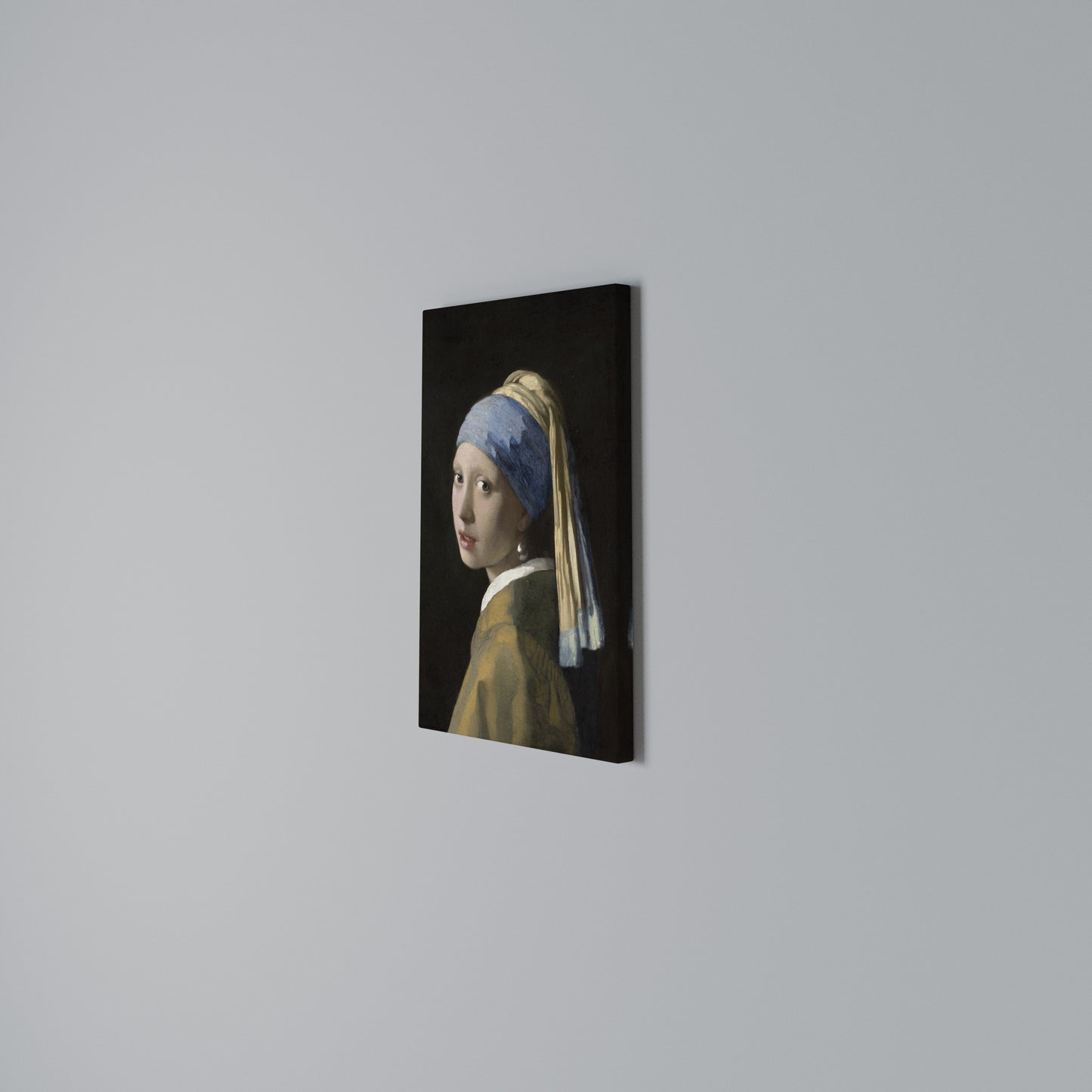GIRL WITH A PEARL EARING Stampa su Tela Verticale