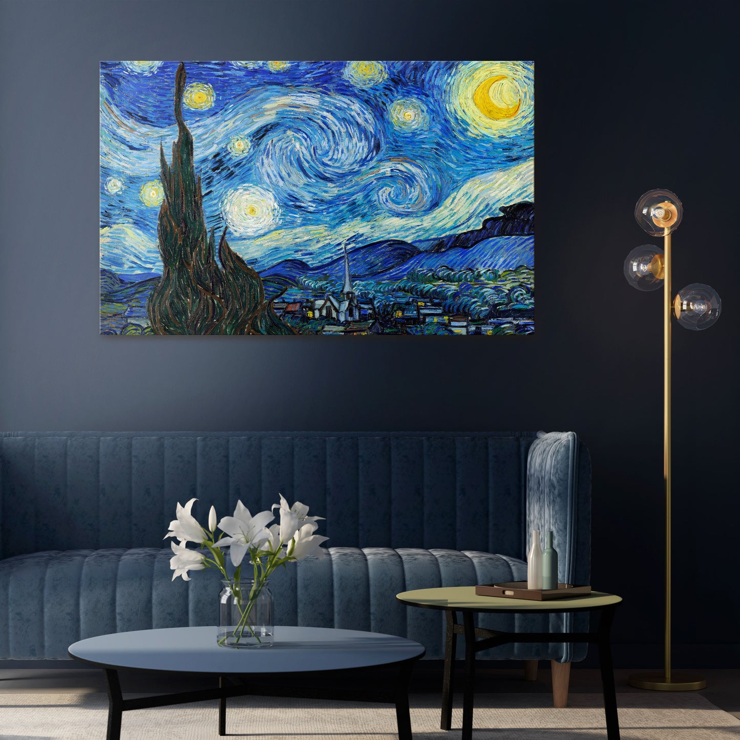 STARRY NIGHT Stampa su tela orizzontale
