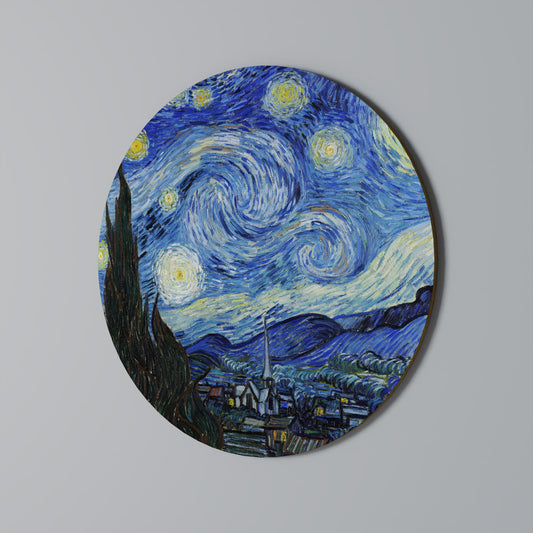 Decorazione murale rotonda NOTTE STELLATA