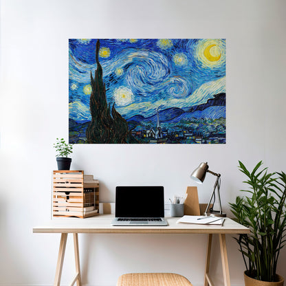Poster orizzontale staccabile e attaccabile NOTTE STELLATA