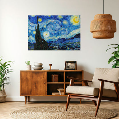 Poster orizzontale staccabile e attaccabile NOTTE STELLATA