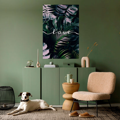 AMORE NELLE FOGLIE Poster verticale staccabile e attaccabile