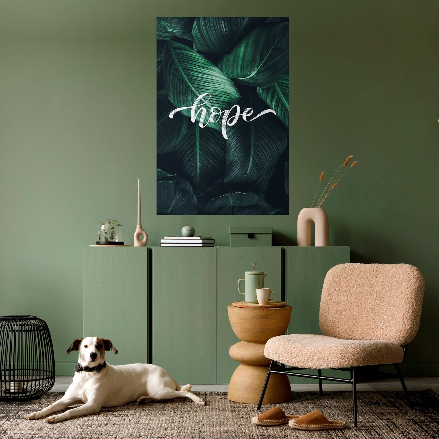 Poster verticale staccabile e attaccabile "SUSBURRI VERDI DI SPERANZA"