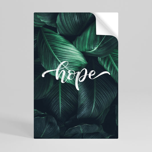 GREEN WHISPERS OF HOPE Peel and Stick Vertical Poster