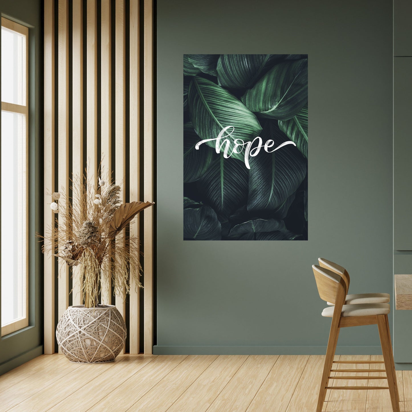 Poster verticale staccabile e attaccabile "SUSBURRI VERDI DI SPERANZA"