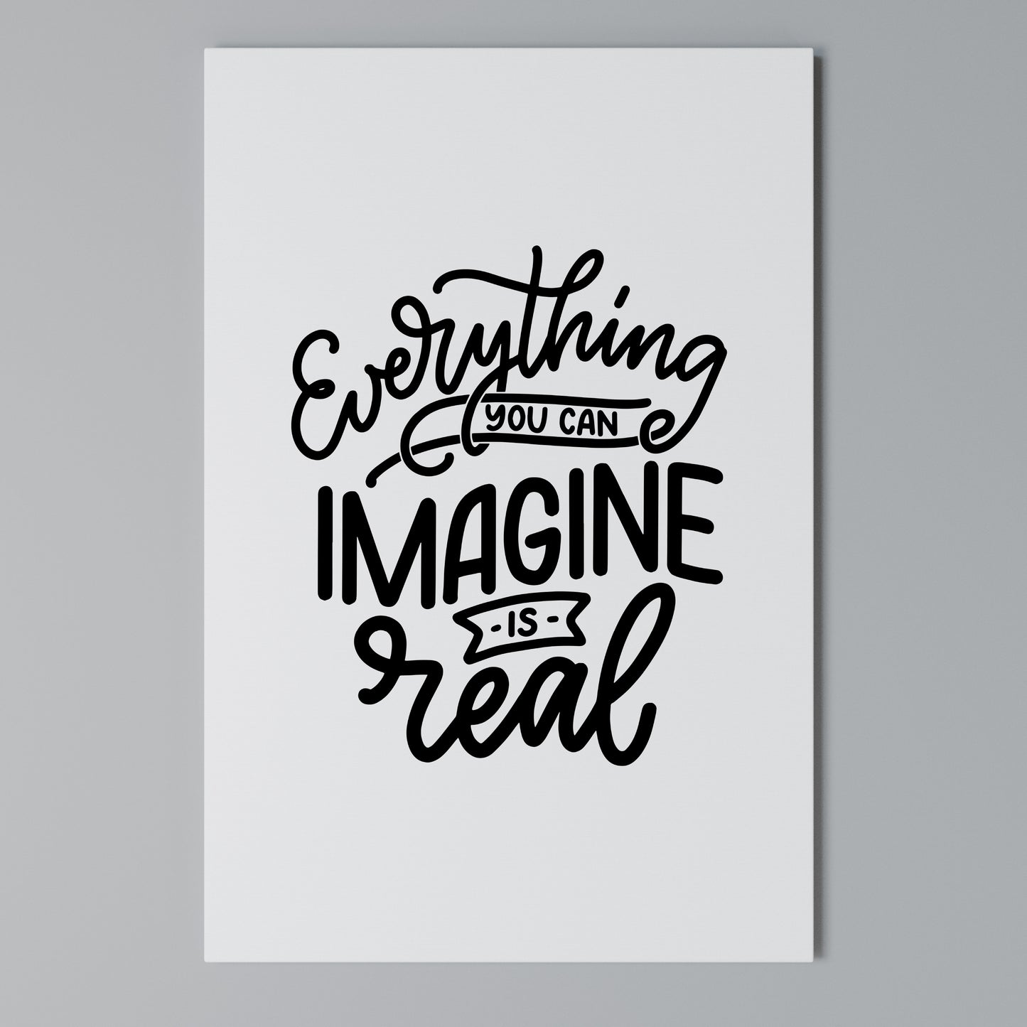 DREAMS BECOME REALITY Stampa su Tela Verticale