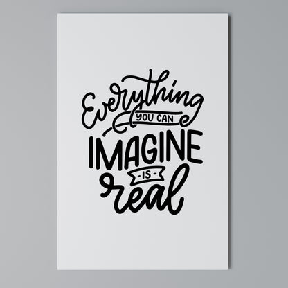 DREAMS BECOME REALITY Stampa su Tela Verticale