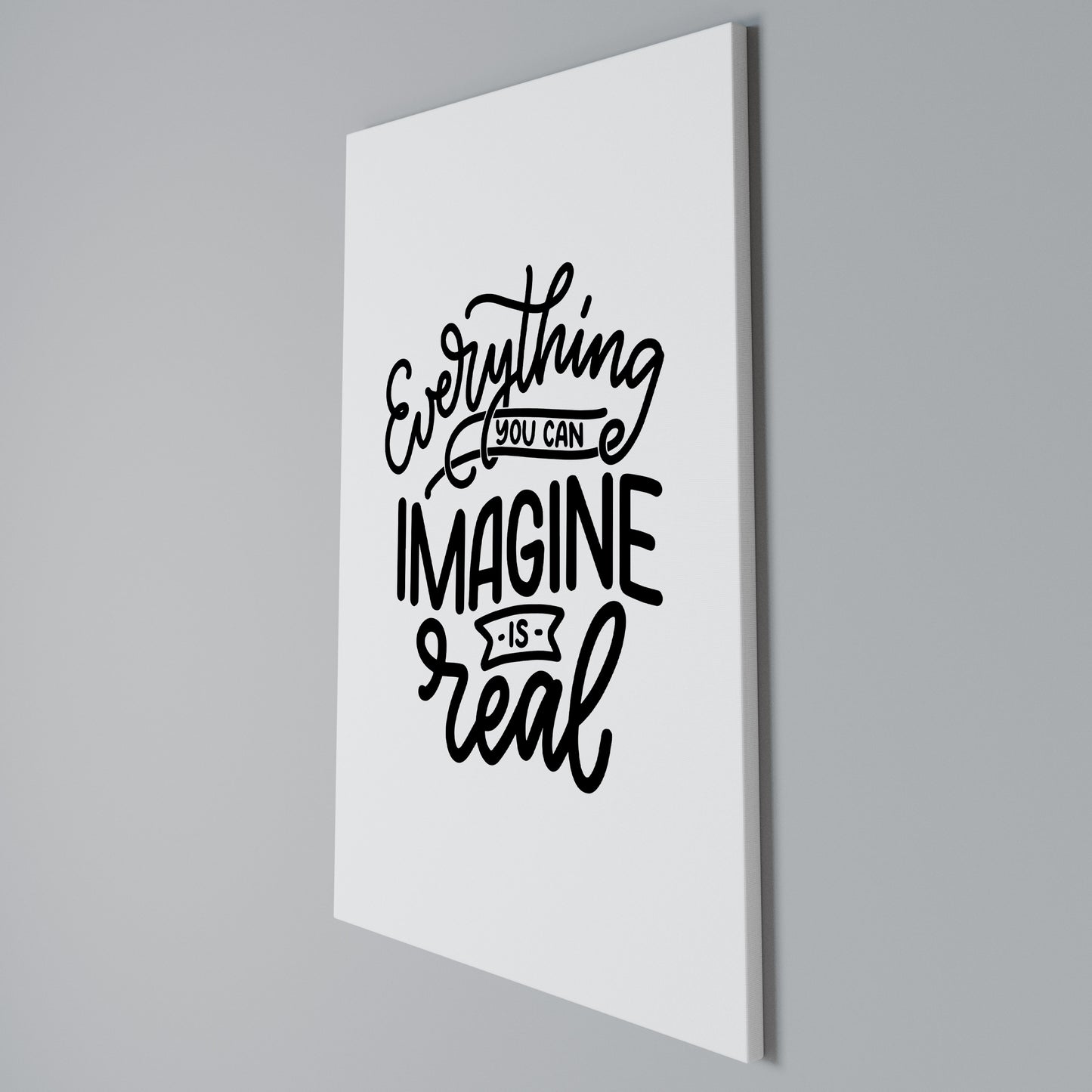 DREAMS BECOME REALITY Stampa su Tela Verticale