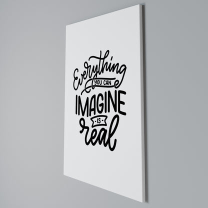 DREAMS BECOME REALITY Stampa su Tela Verticale
