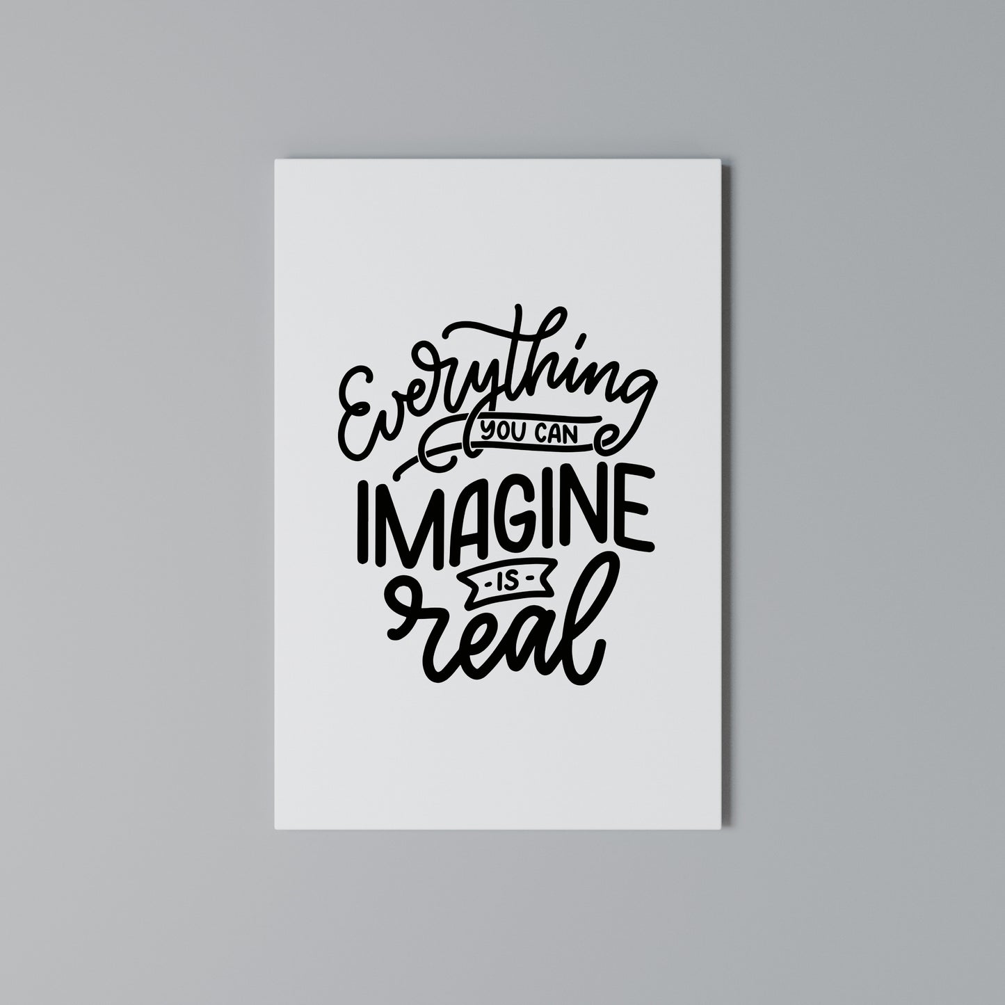 DREAMS BECOME REALITY Stampa su Tela Verticale