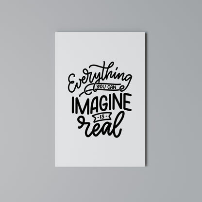 DREAMS BECOME REALITY Stampa su Tela Verticale