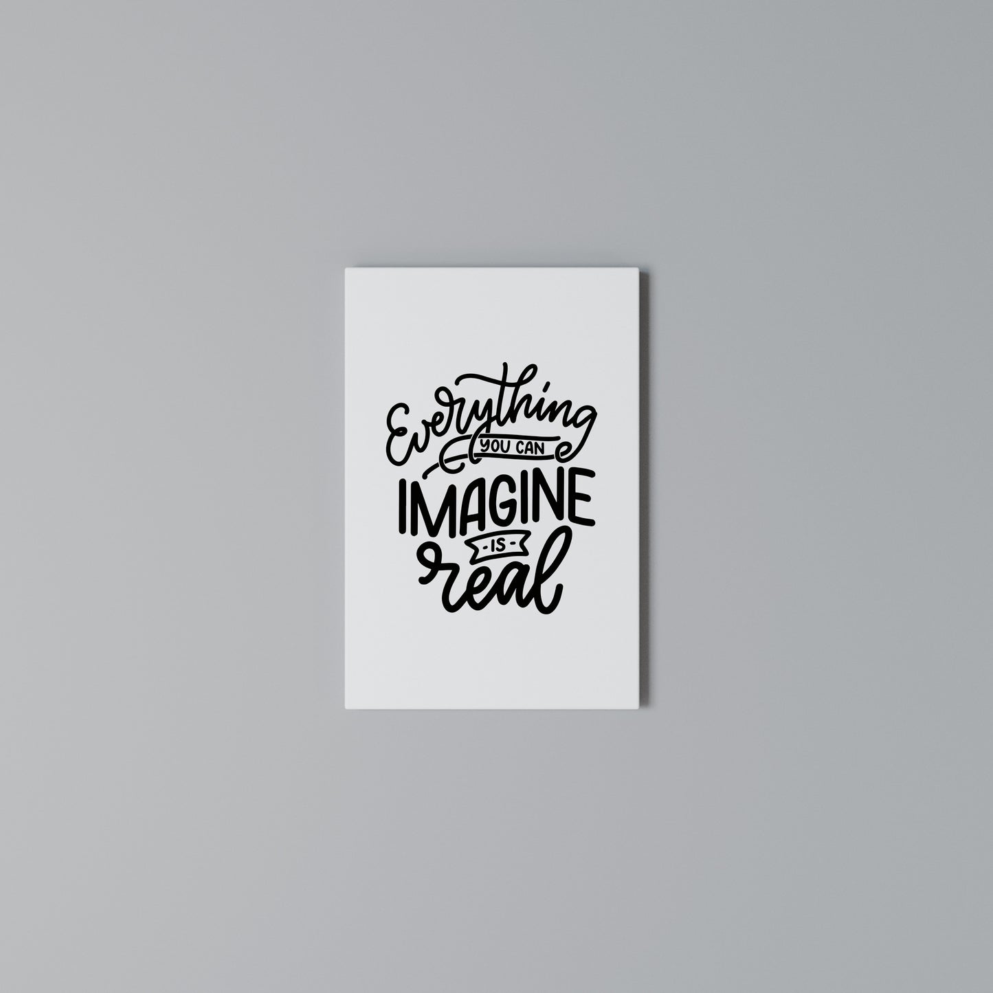 DREAMS BECOME REALITY Stampa su Tela Verticale