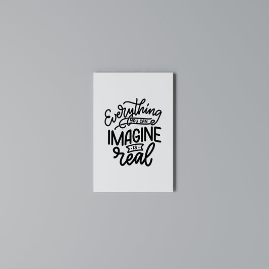 DREAMS BECOME REALITY Stampa su Tela Verticale