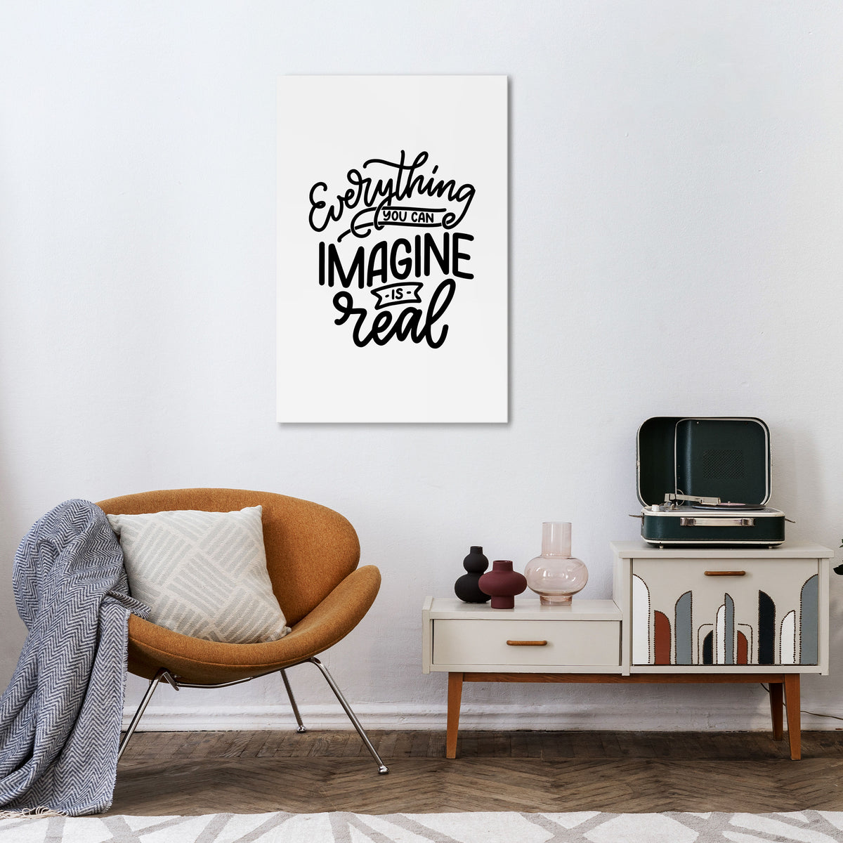DREAMS BECOME REALITY Vertical Canvas Print