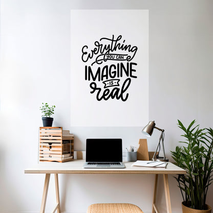 I SOGNI DIVENTANO REALTÀ Poster verticale staccabile e attaccabile