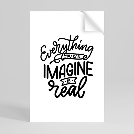 I SOGNI DIVENTANO REALTÀ Poster verticale staccabile e attaccabile