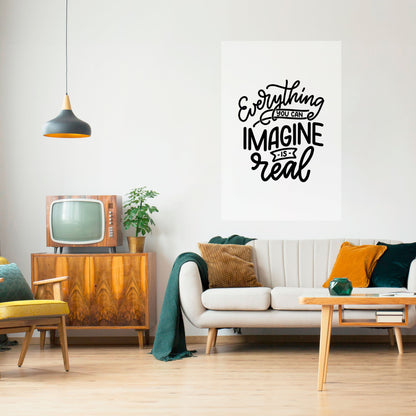 I SOGNI DIVENTANO REALTÀ Poster verticale staccabile e attaccabile