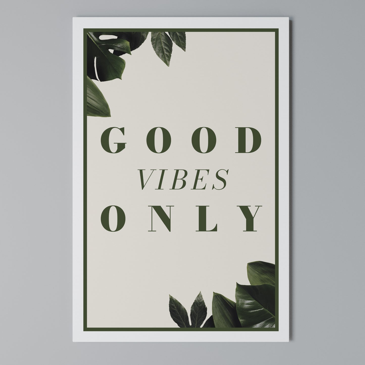NATURE'S POSITIVE ENERGY Stampa su Tela Verticale