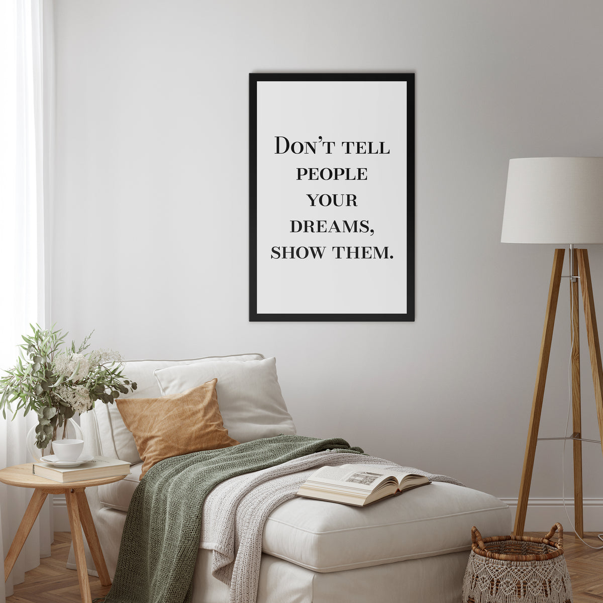DREAMS IN ACTION Vertical Canvas Print