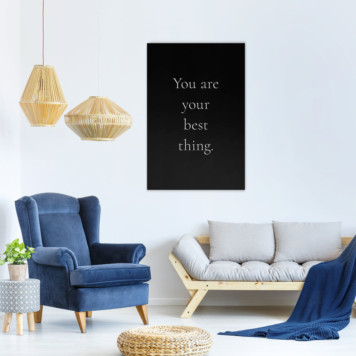 YOU ARE YOUR BEST THING Vertical Canvas Print