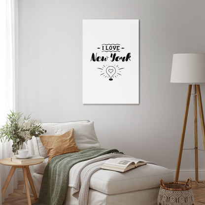I LOVE NEW YORK Vertical Canvas Print