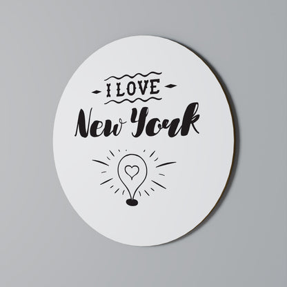 AMO NEW YORK - Quadro rotondo