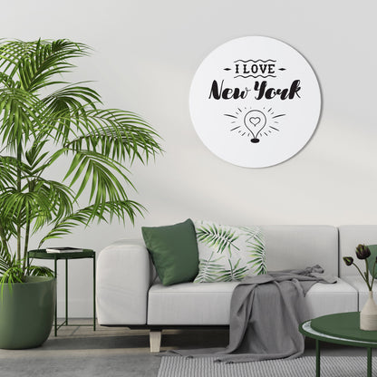 AMO NEW YORK - Quadro rotondo