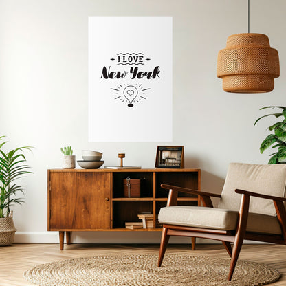 AMO NEW YORK Poster verticale staccabile e attaccabile