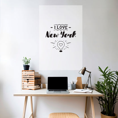 AMO NEW YORK Poster verticale staccabile e attaccabile