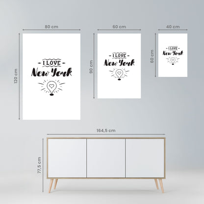 AMO NEW YORK Poster verticale staccabile e attaccabile