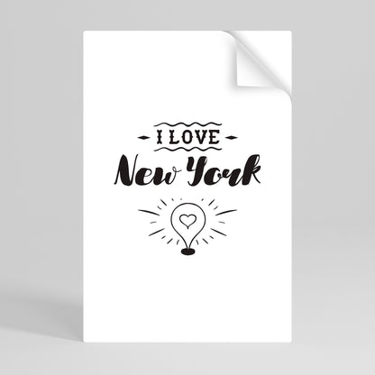 AMO NEW YORK Poster verticale staccabile e attaccabile