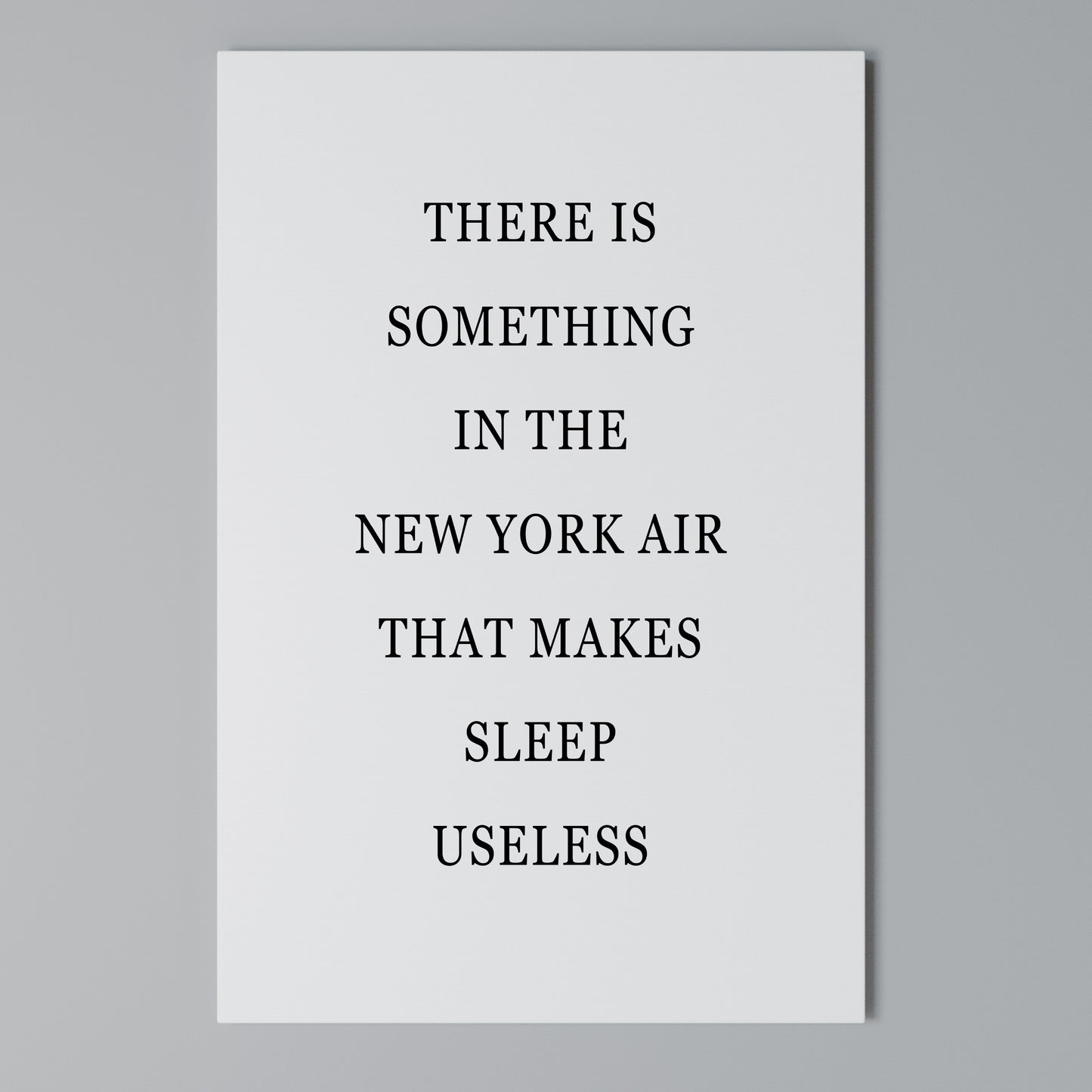 NEW YORK NIGHTS UNREST Vertical Canvas Print