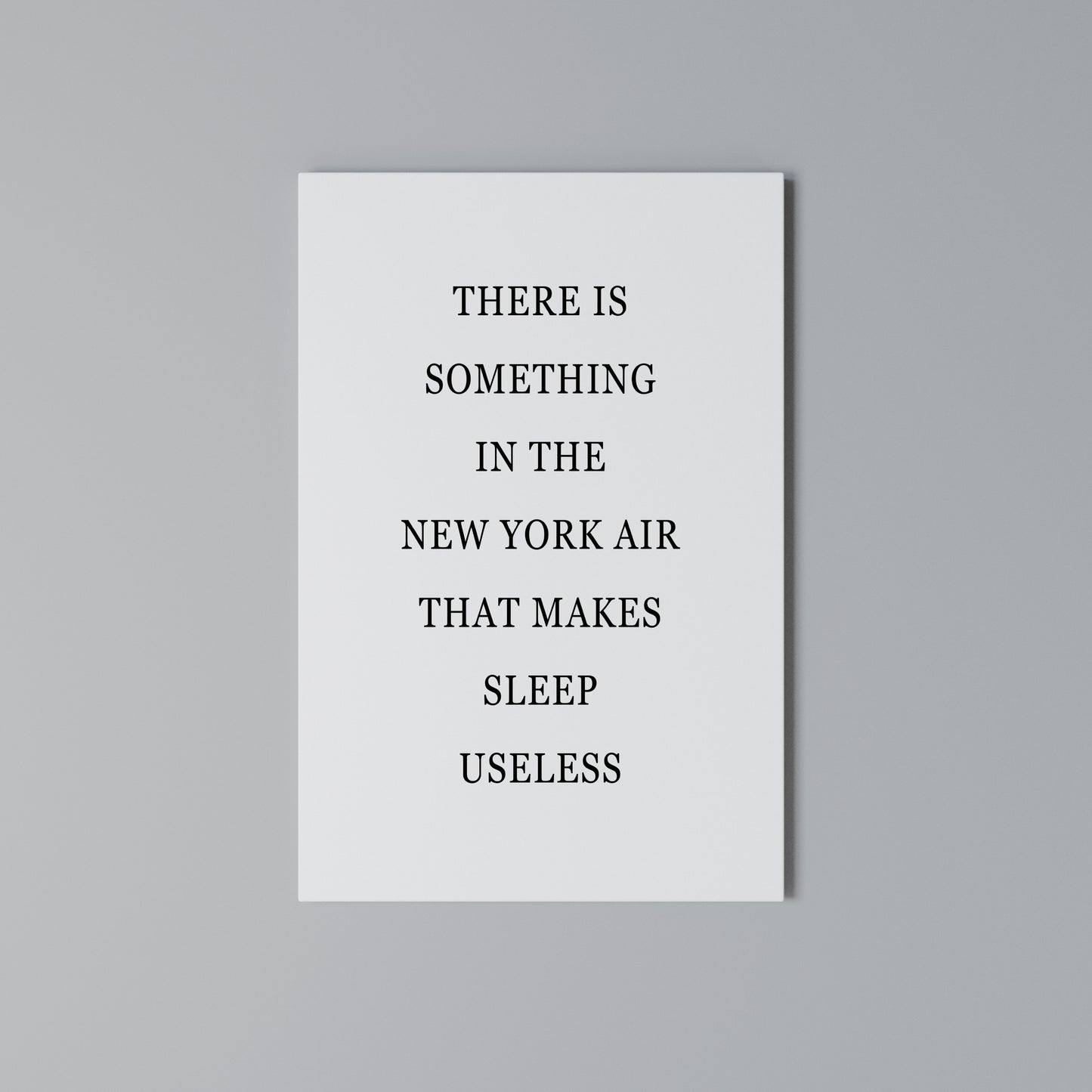 NEW YORK NIGHTS UNREST Vertical Canvas Print