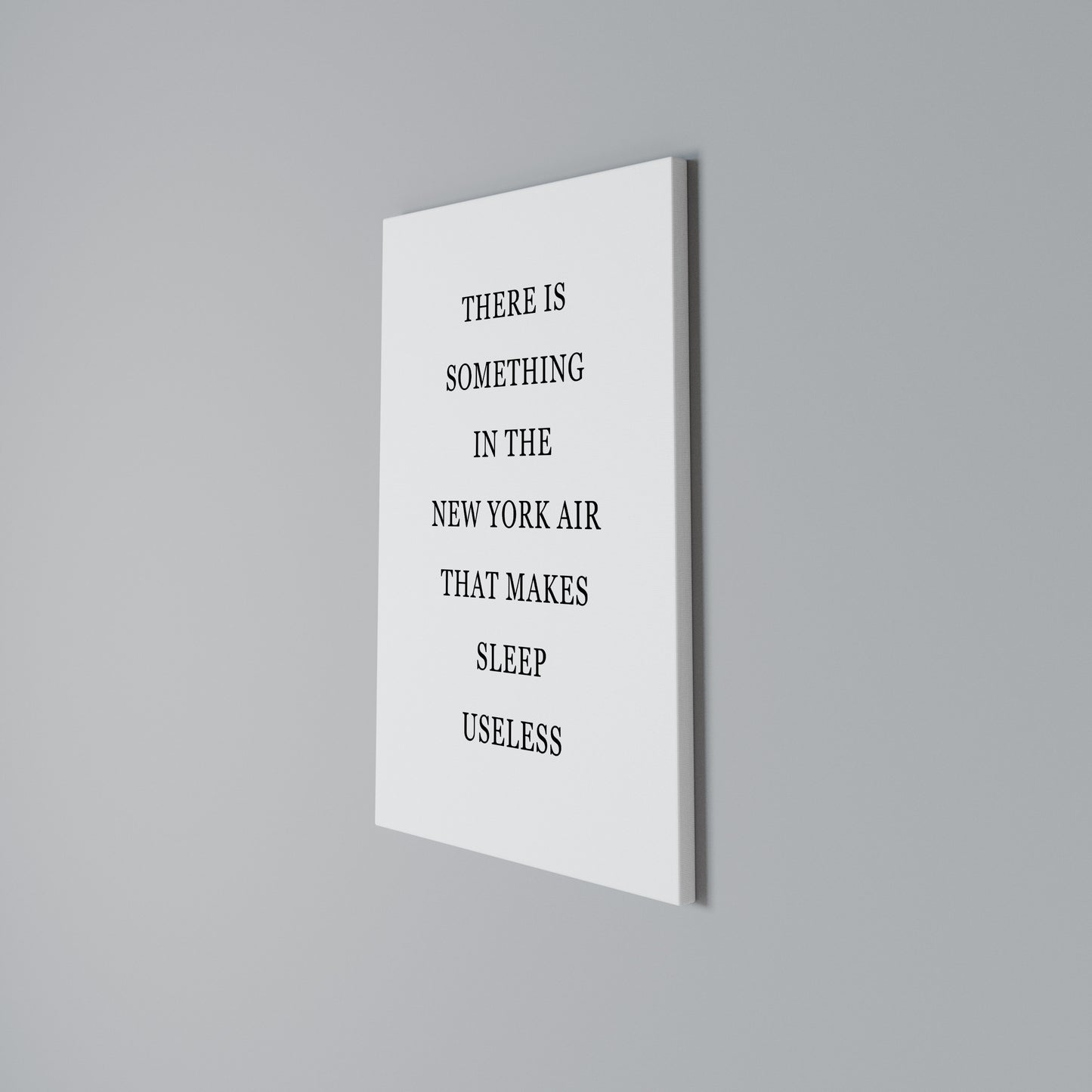 NEW YORK NIGHTS UNREST Vertical Canvas Print