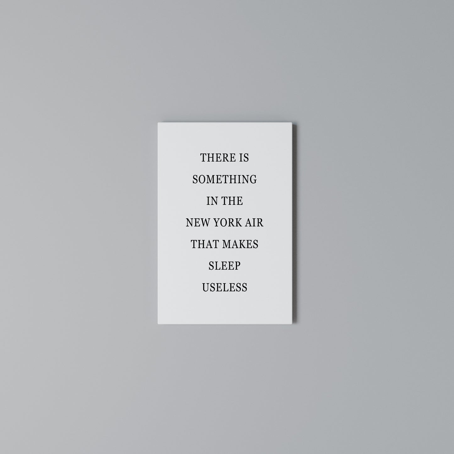 NEW YORK NIGHTS UNREST Vertical Canvas Print