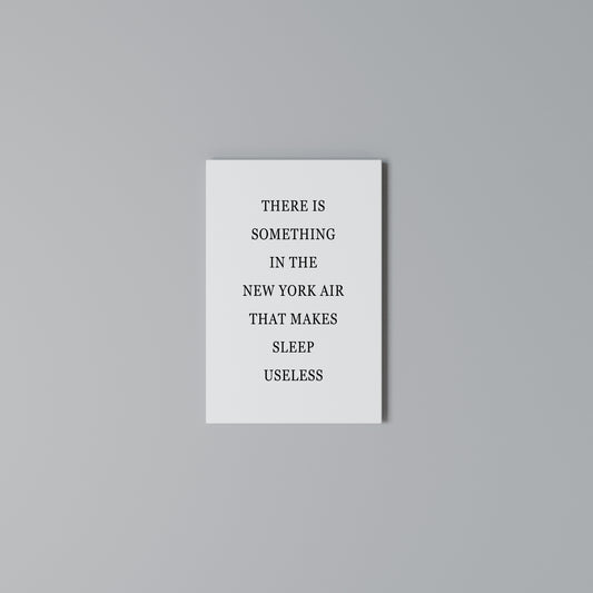 NEW YORK NIGHTS UNREST Stampa su Tela Verticale