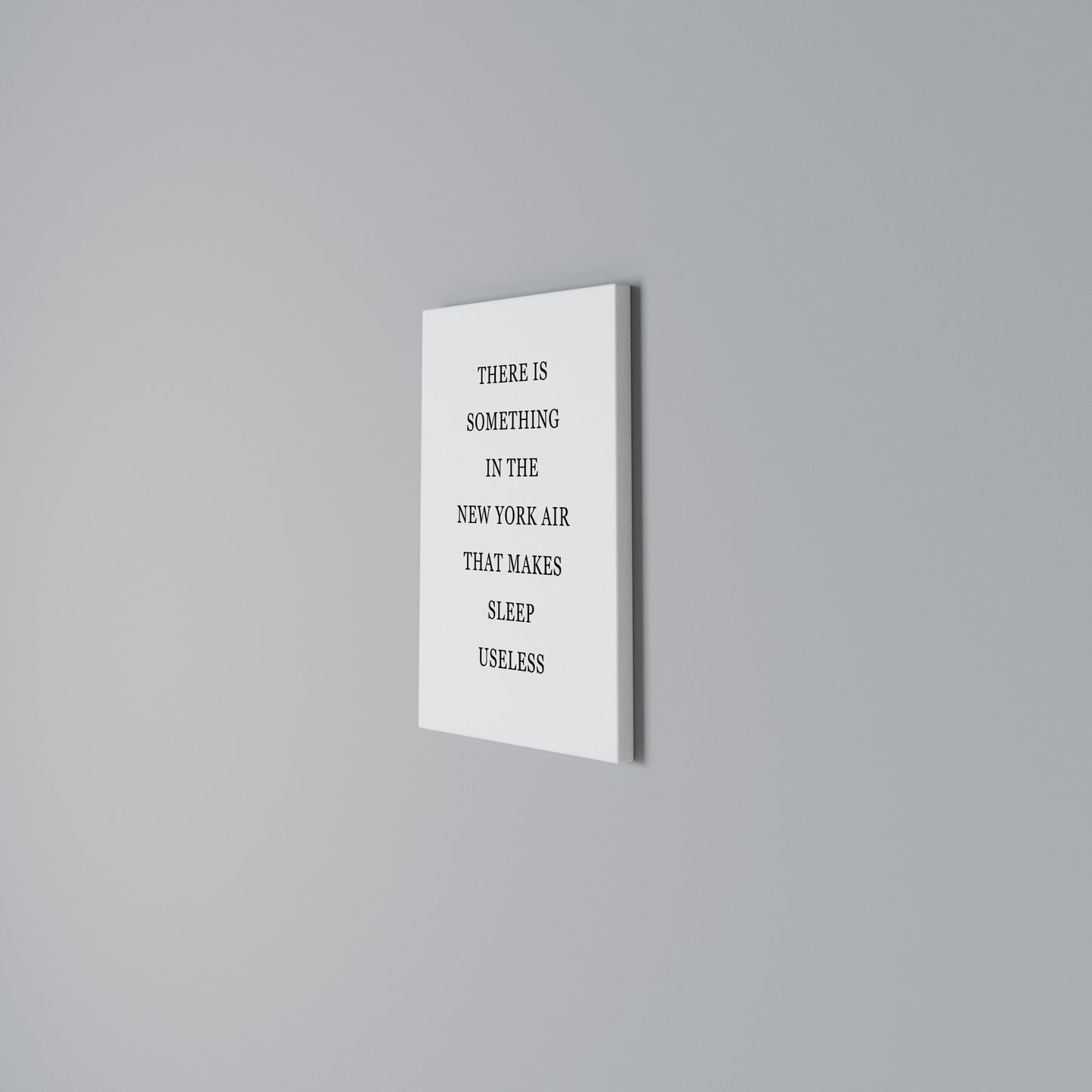NEW YORK NIGHTS UNREST Vertical Canvas Print